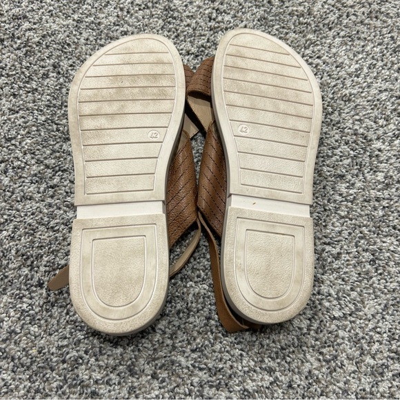 Miz Mooz Sandals Womens 42 Brown Leather Heel Strap Boho Summer Kind Shoes - Picture 6 of 6